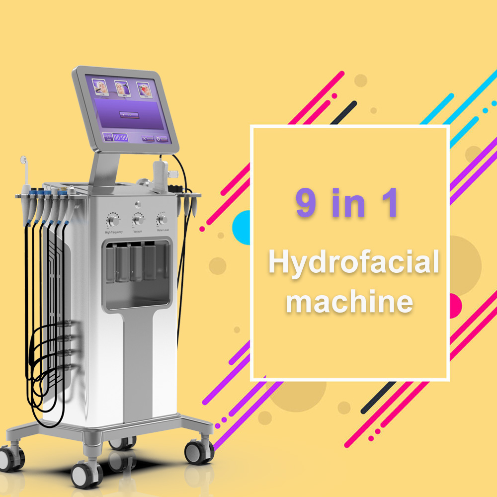 Hydrodermabrasion горячая Распродажа 9 в 1 машинка для стрижки, что обеспечивает глубокое очищение кожи hydra машина гидро
