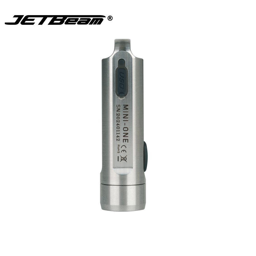 JETBeam MINI ONE белые, красные, зеленые, Blule УФ 365nm 5 видов цветов многоцелевой повседневного ношения 500LM usb мини-фонарик из нержавеющей стали