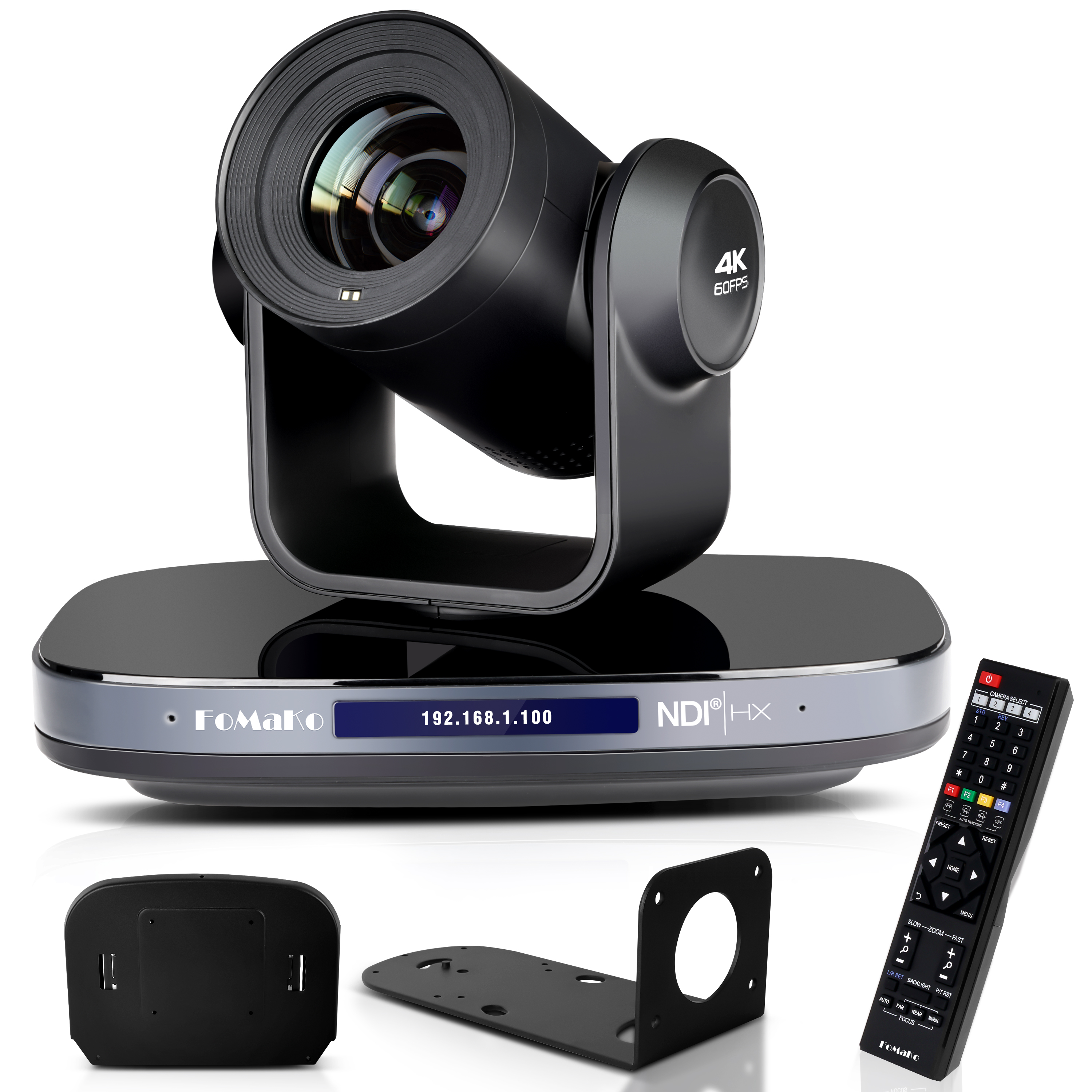 FoMaKo K820N 60fps 4K PTZ камера 20x NDI Колонка учитель пастор ИИ отслеживание аудитории церкви конференц-зала прямая трансляция веб-камера