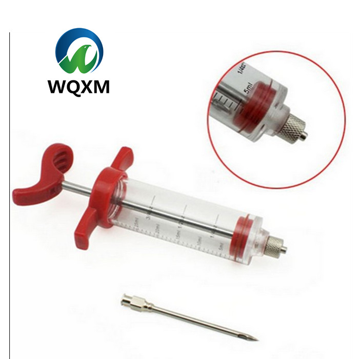 20ml Veterinary Injection Tool Instrument Plastic Steel Doser Syringe Luer Lock Syringe Animal Vaccination Injector Syringes