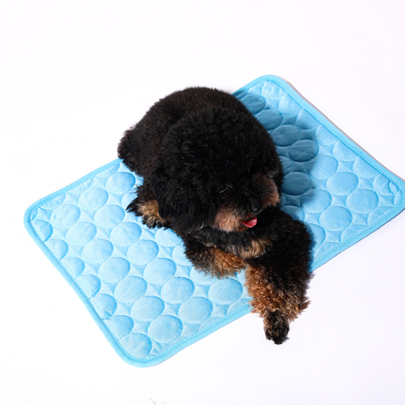 High Quality Washable Summer Sleeping Ice Silk Fabric Pet Cooling Mat For Dogs And Cats