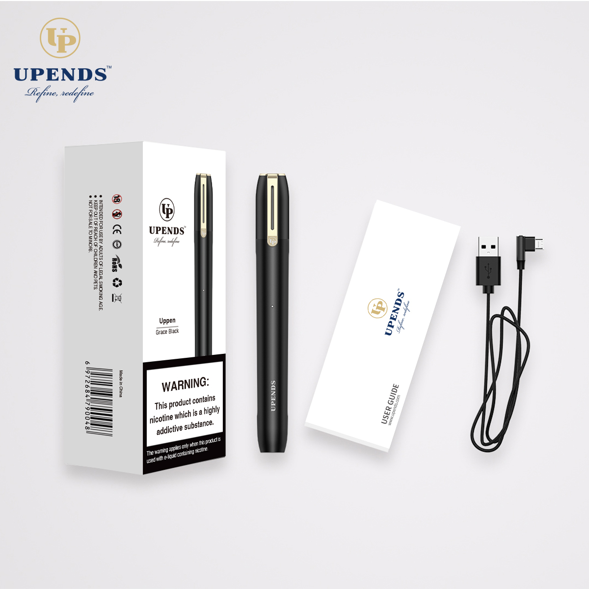 ALD UPENDS 2020 Новый CBD Vape Pen лучший MTL с сетчатой катушкой и картриджем CBD