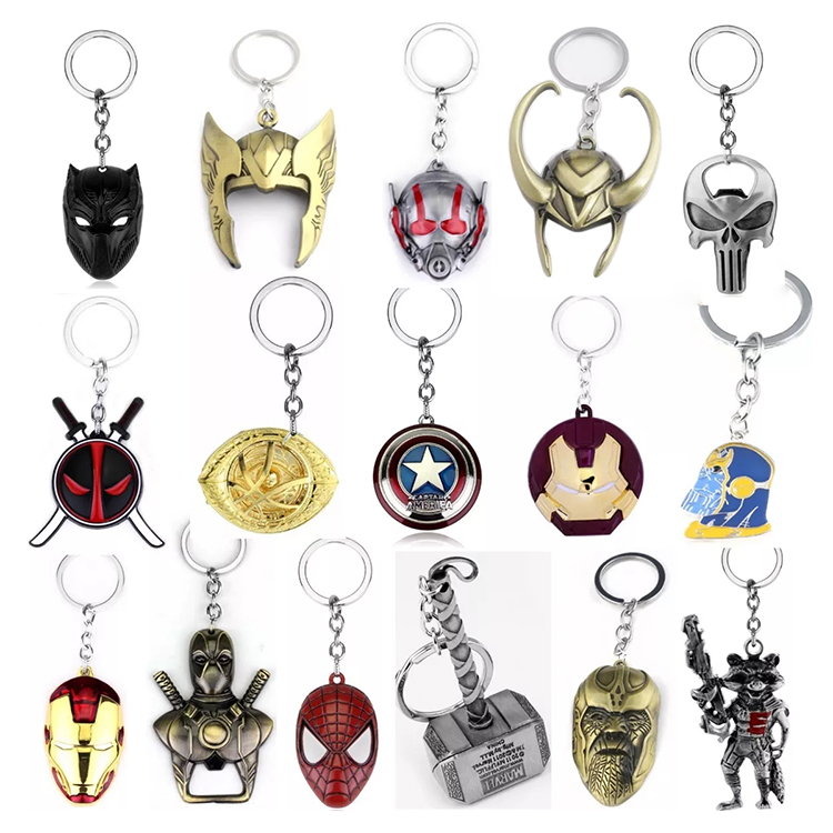 Высококачественный брелок llaveros в стиле marvel, дизайн, молот Тора, брелок с богатым логотипом, изготовленный на заказ металлический Открыватель для бутылок, поставщик брелоков с супергероями