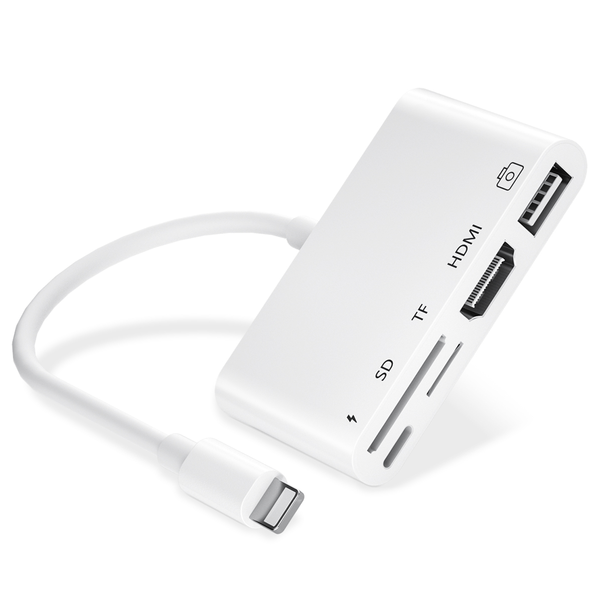 Адаптер 5 в 1 с подсветкой к цифровому av hdtv USB otg кардридер адаптер