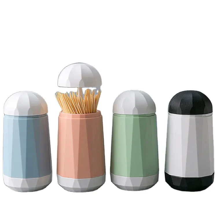 A194 Environmentally ABS Creative Home Restaurant Small Press Type Plastic Automatic Toothpick Box