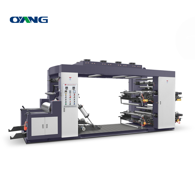 Complete automatic non woven making fabric 4 color small flexo paper sheet printing machine