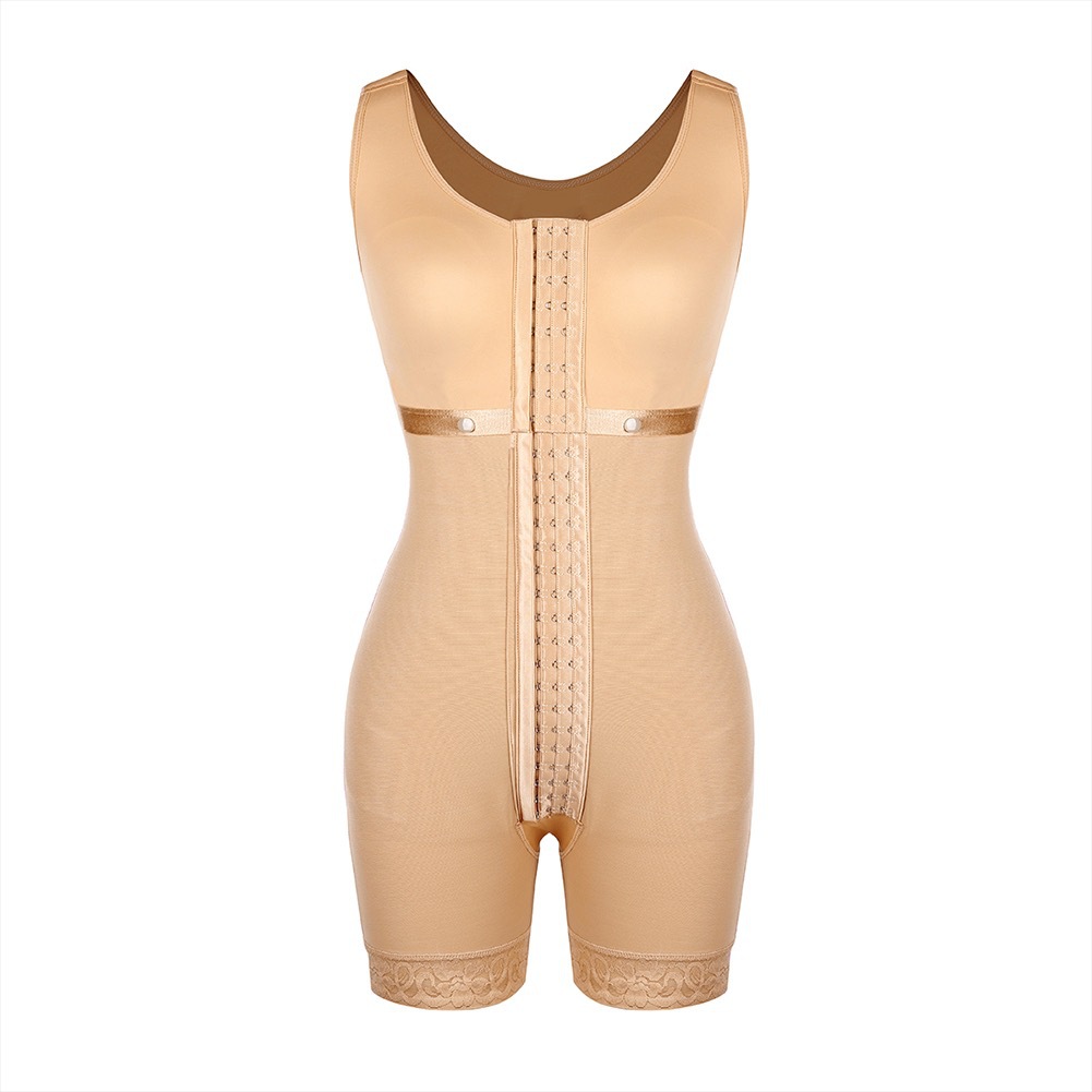 Breathable women shapewear waist trainer slimming slim fit seamless bodysuit shaper