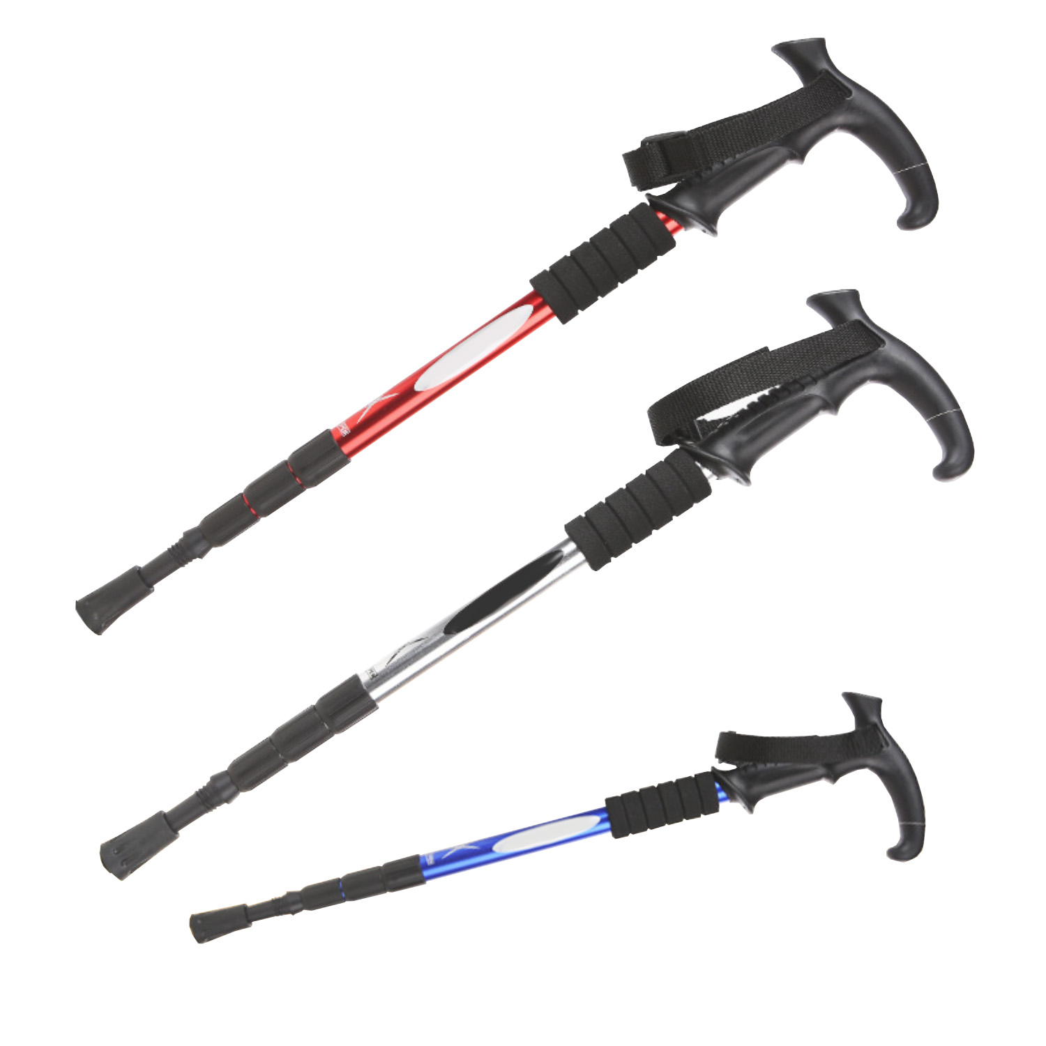 2021 aluminum alloy trekking poles telescopic