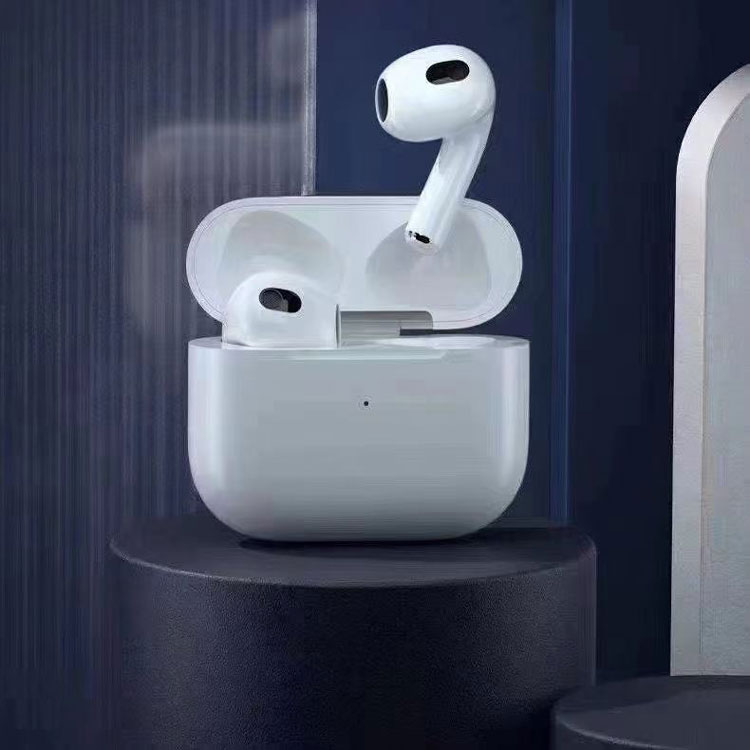 2021 новейшие оригинальные 1:1 air pods 3 с беспроводным зарядным устройством TWS стерео наушники Gen 3 половинные беспроводные наушники