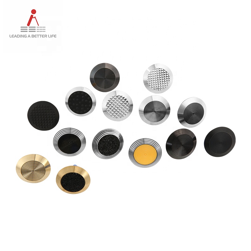 304 316 stainless steel tactile walking surface indicators warning road stud strip paving dots for blind anti-slip astm tgsi smc