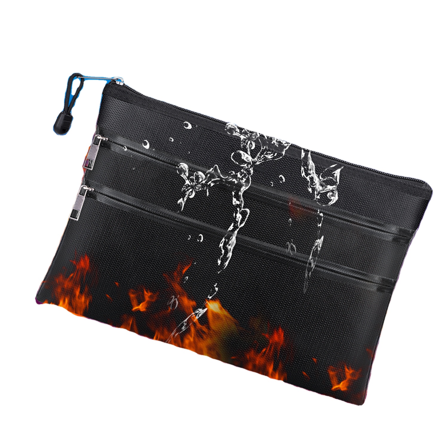 Multi-pocket Fiberglass Water Resistant Fire Proof Important Papers Bag Fireproof Document Bags