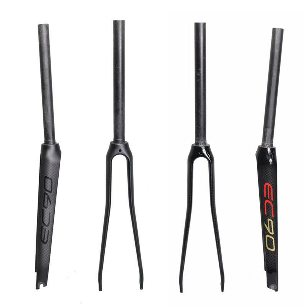 EC90 Carbon Fiber Rigid Fork 28.6mm Matt/Gloss Super Light Road Bike front Fork 1-1/8" Straight Tube fork