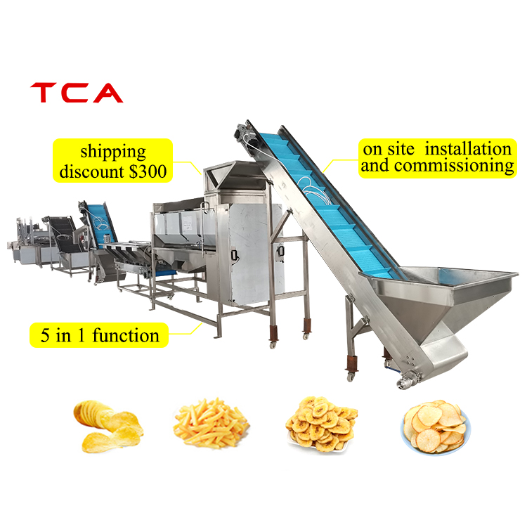 50-2000kg/h frozen french fries processing line french fry making machines french fry machine
