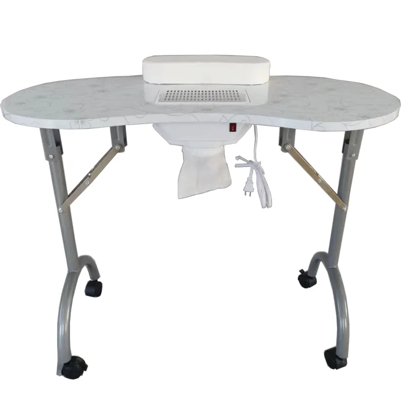 Manicure Movable Portable Folding Manicure Nail Table For Technician Spa Salon Workstation