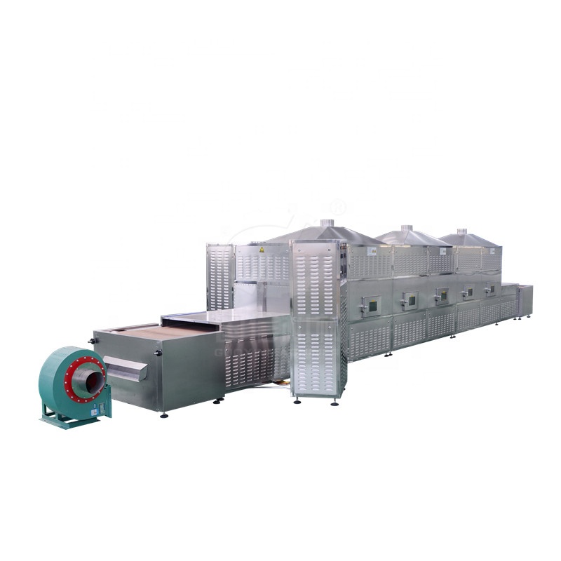 Industrial Automatic Herbal 20 kw Clove Tunnel Type Microwave Drying Machine