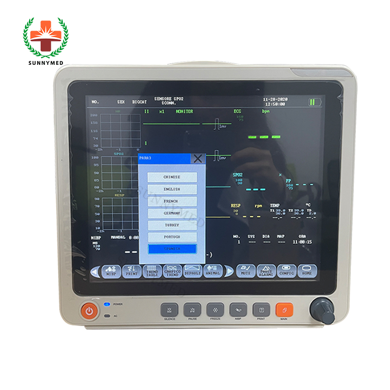 SY-C005T Surgery Hospital Medical Portable Human Monitor NIBP Patient Monitor