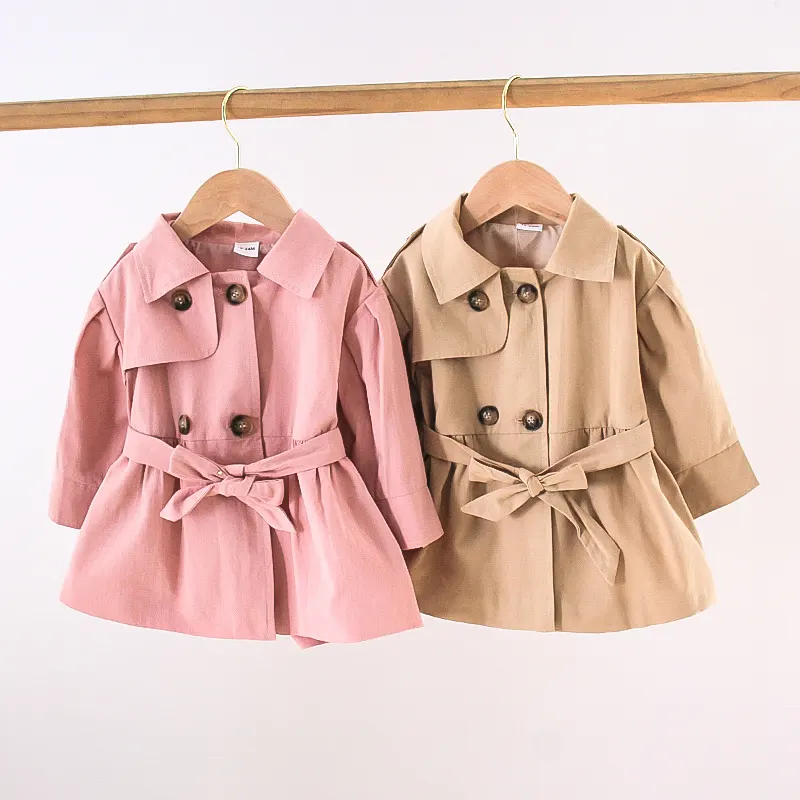 Toddler Kids Little Baby Girls Clothes Fashion Winter Wind Jackets Trench Coat Skirt Dress Outwear Outfits