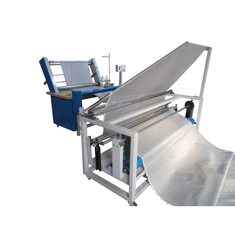 Automatic double fold machine for woven fabric
