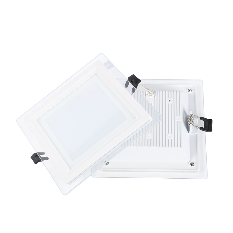 2021 Hot Sale Indoor Lights Ceiling Lighting 6w/9w/18w/24w Adjustable SMD Square Glass Panel Light
