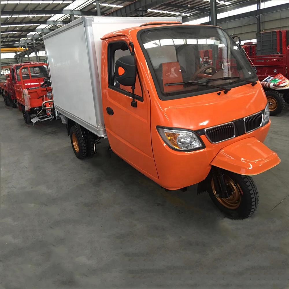 Handlebar cabin cargo tricycle/steering wheel closed Tricycle/ three wheel motorcycle