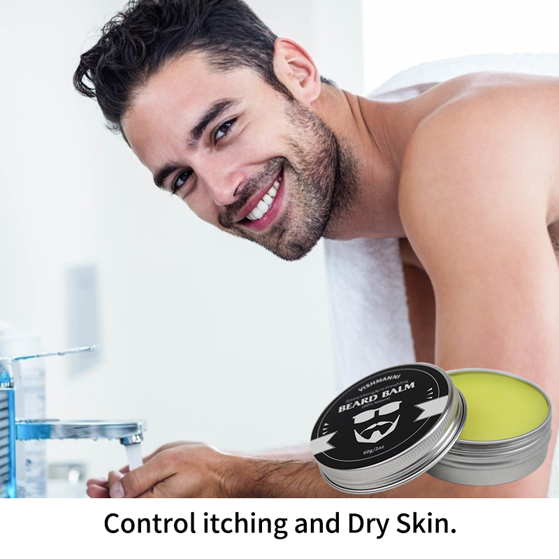 China Manufacturer Supply Unscented Scented Beard Balm For Men Barber Softens