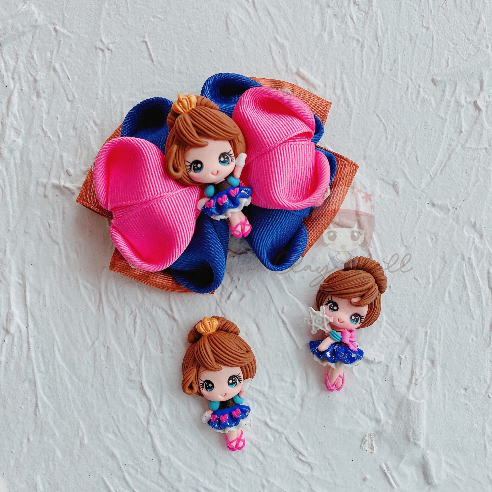 Kawaii, глиняные куклы для бантов, плоские мини-Мультяшные персонажи, глиняные фигурки для бантов, конфеты, очаровательные diy