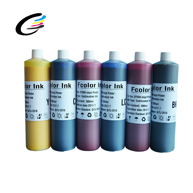 Fcolor Лидер продаж 500 мл 6 цветов Sublinova Космос пополнения чернил на водной основе Sublimation_Ink для Epson принтеров серий Deskjet принтер RZ881