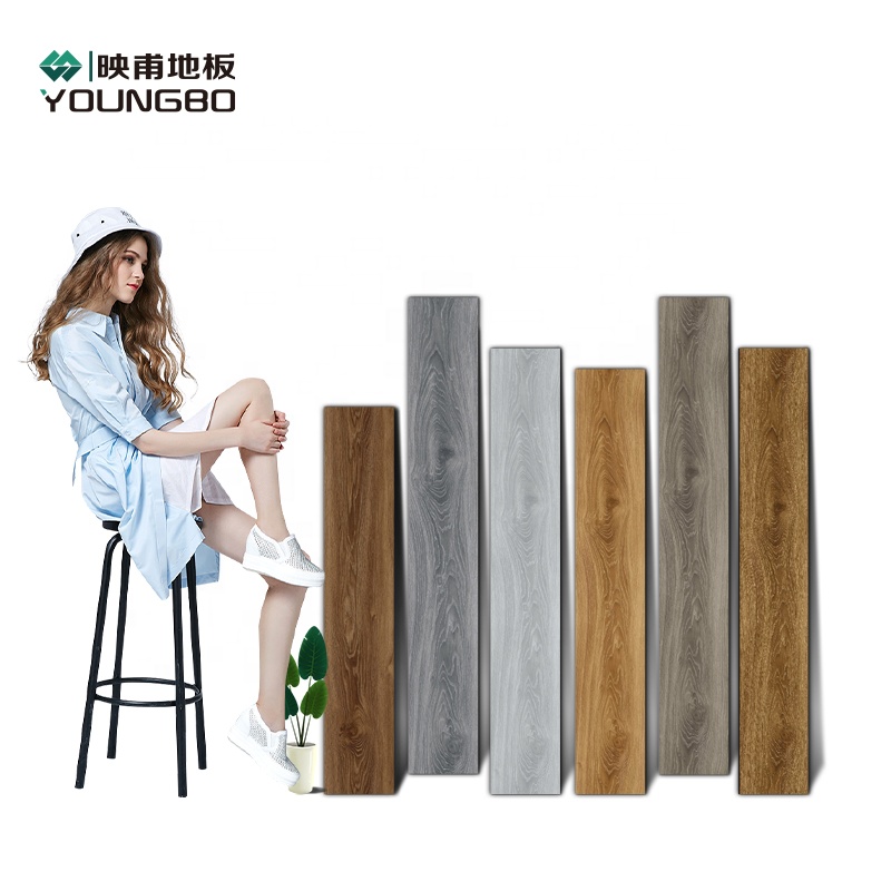 Interlock SPC Flooring Bulk Sale Fire Retardant Wood Grain Bedroom Decoration Plastic Floor