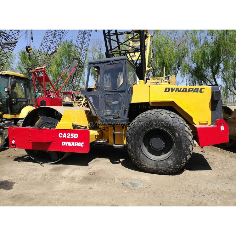 Original engine and attachments used Dynapac CA251D/CA25D/CA30D road roller for sale