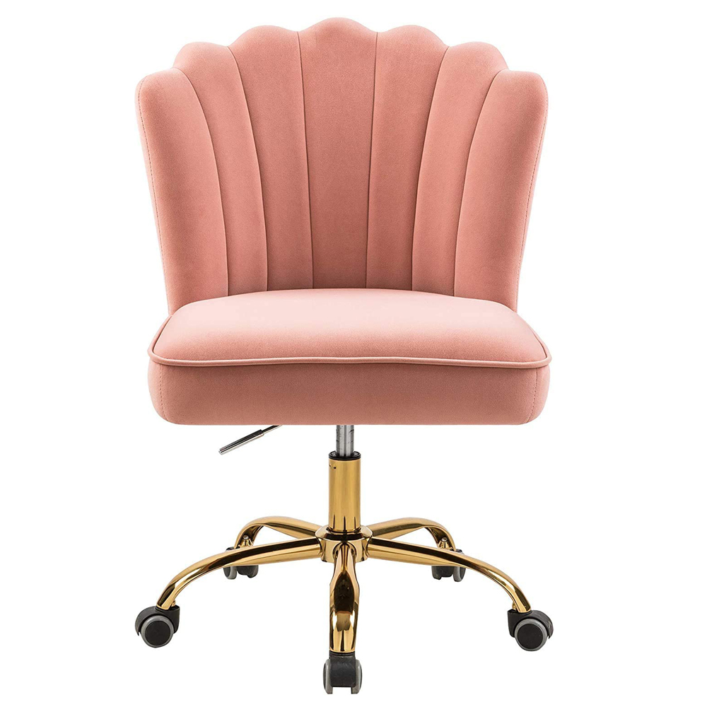Home Office Ergonomic Comfortable Velvet Desk Chair with Upholstered