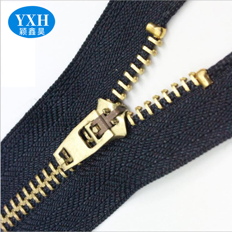 Custom made card holder wallet slider zipper metal pull skinny mens jeans zipper