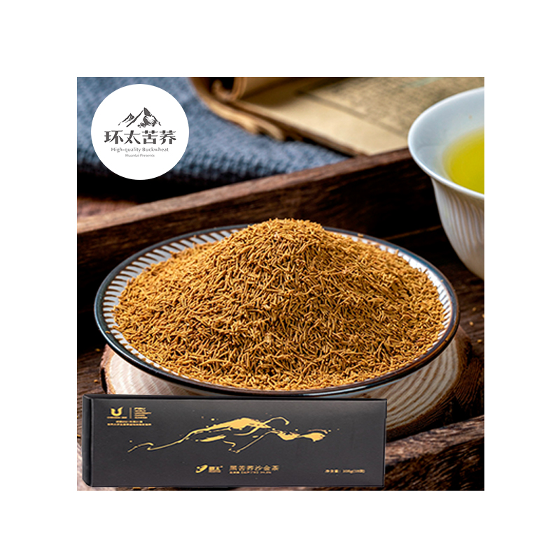 Huantai 108g Super Micro Tartary Buckwheat Tea Gluten Free Black Bitter Chinese Organic Fragrance Herbal Health Detox Tea
