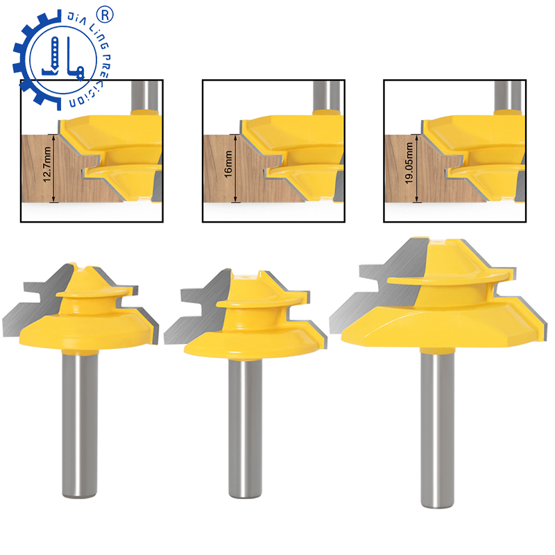 45 Degree Lock Miter Router Bit Tenon Milling Cutter Woodworking Tool For Wood Tools