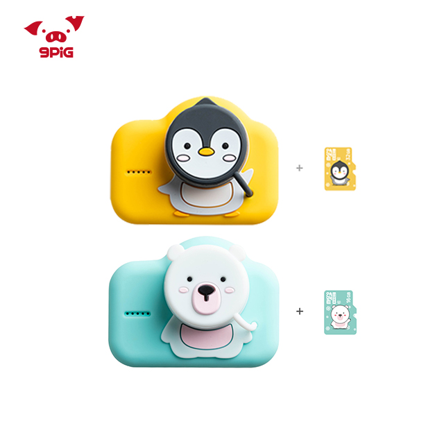 9PIG настраиваемые 2021 детские игрушки USB портативная детская камера Детские подарки на день рождения Мини HD экран Цифровая детская камера