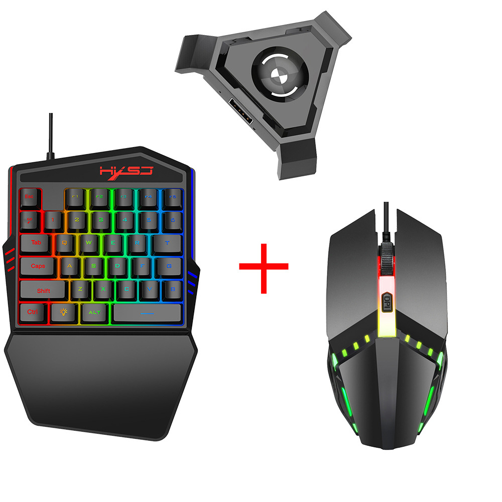 K99 Многоязычная RGB подсветка цифровая игровая светодиодная клавиатура и мышь комбинированный набор для геймера для мобильного телефона
