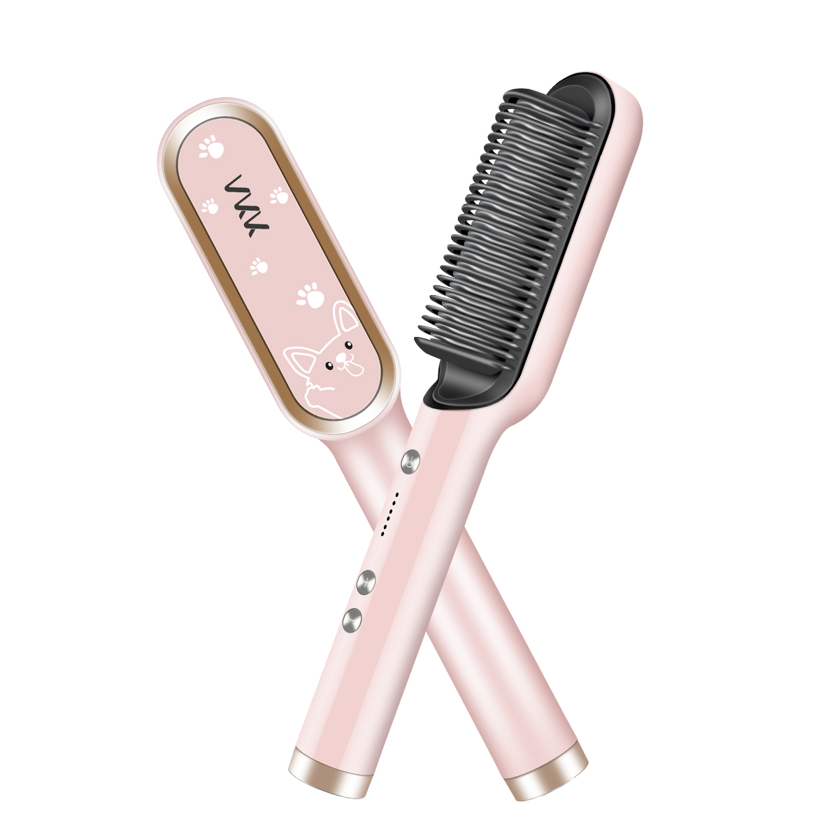 ВКК горячая Распродажа Plancha De Pelo плойка быстро 2 в 1 Горячая Расческа Щетка для волос выпрямитель