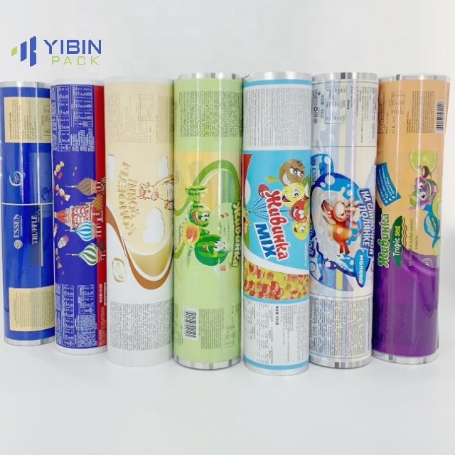 Food Grade Custom Print OPP/CPP Food Packaging Plastic Film Roll Stock Snack Chips Candy Wrap Plastic Laminated Film