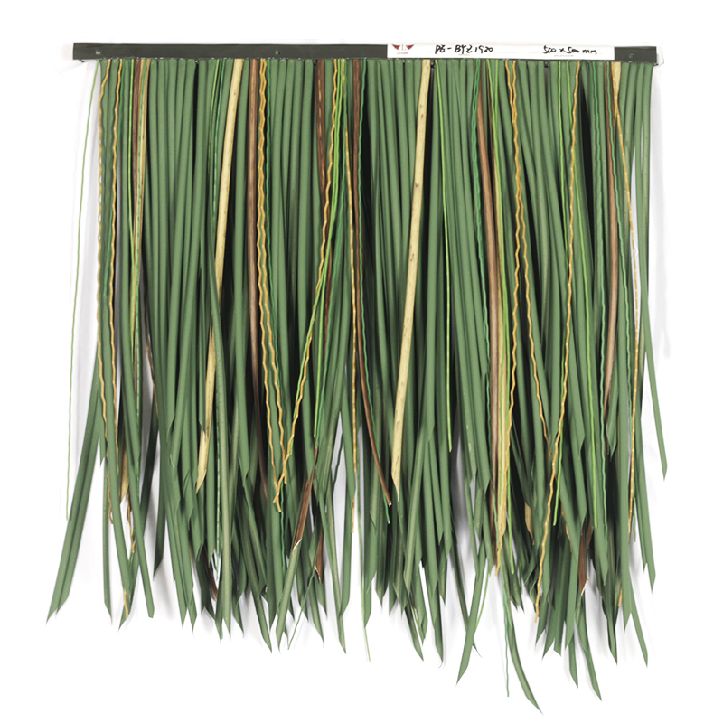 Green  natural color thatch artificial synthetic thatch