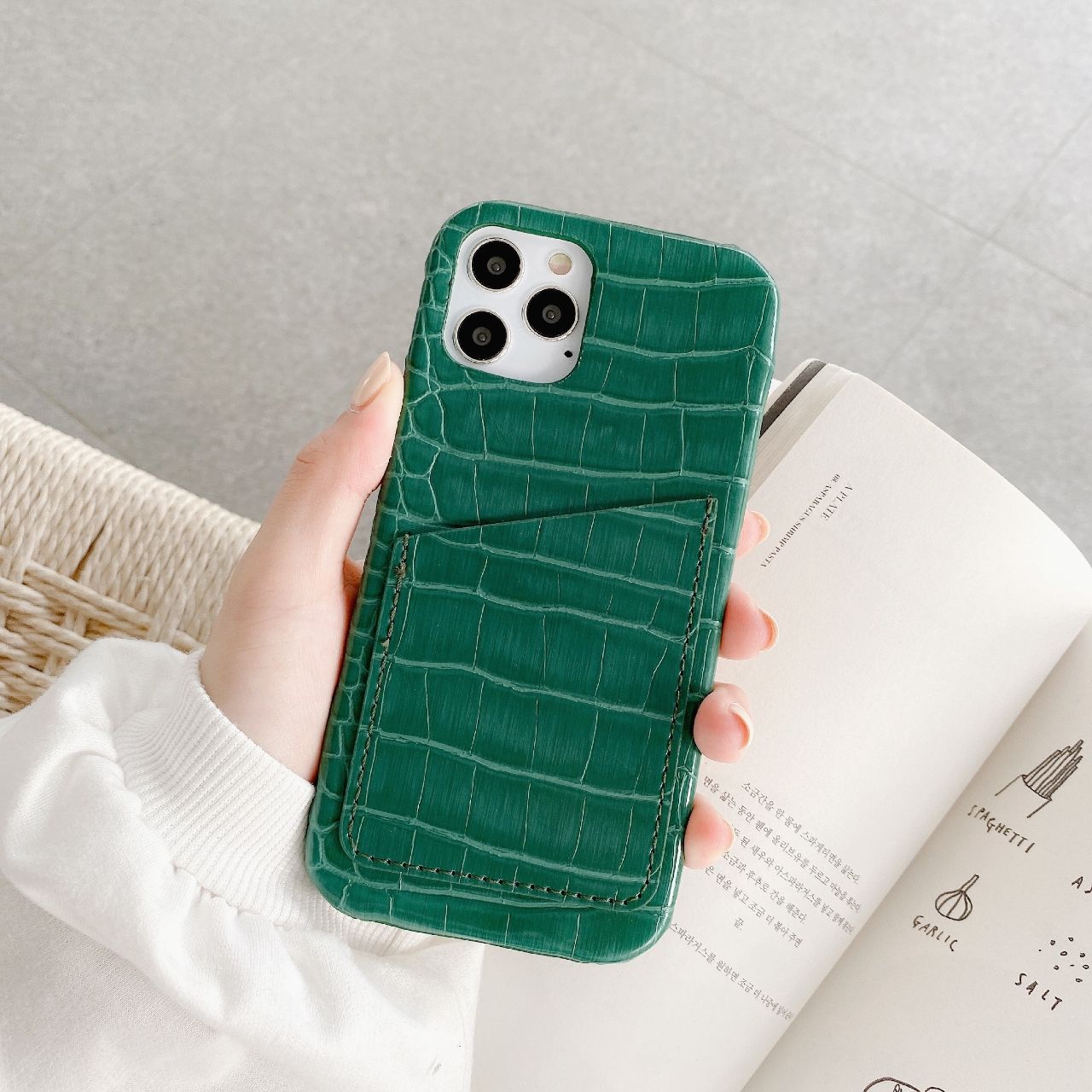 PU Leather Phone Case For iPhone11 11pro max 7 8 Plus X XS Max XR case Crocodile Skin Cases For iPhone 12MINI 12pro Accessorie