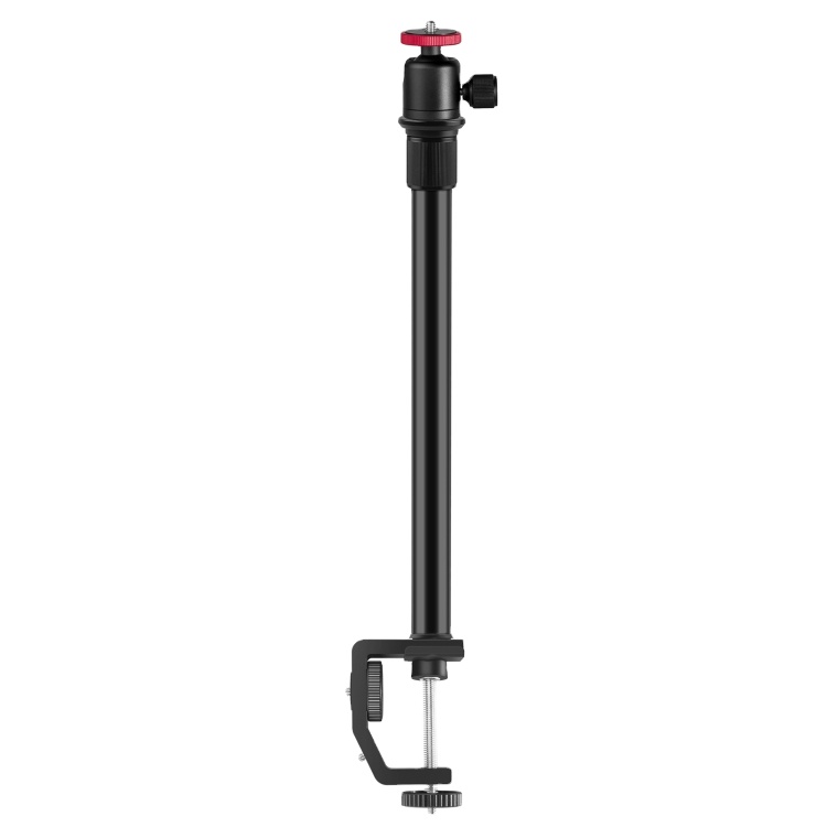 New PULUZ Camera Extension Central Shaft Rod C Clamp Mount Light Stand Monopod Holder Desktop Stand with Ball-Head