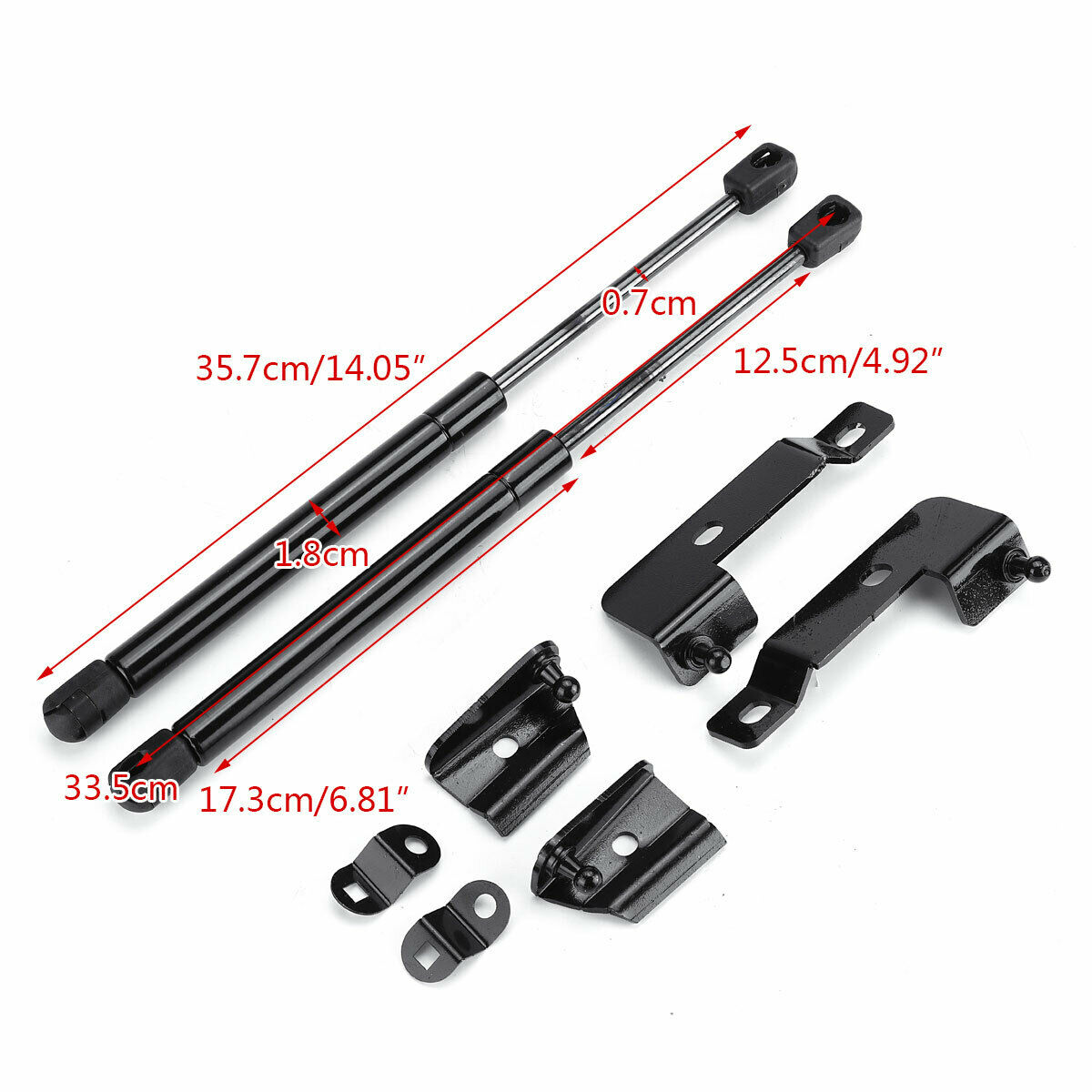 Front Bonnet Hood Shock Lift Struts Bar Support Arm Gas Spring For Nissan Navara D40