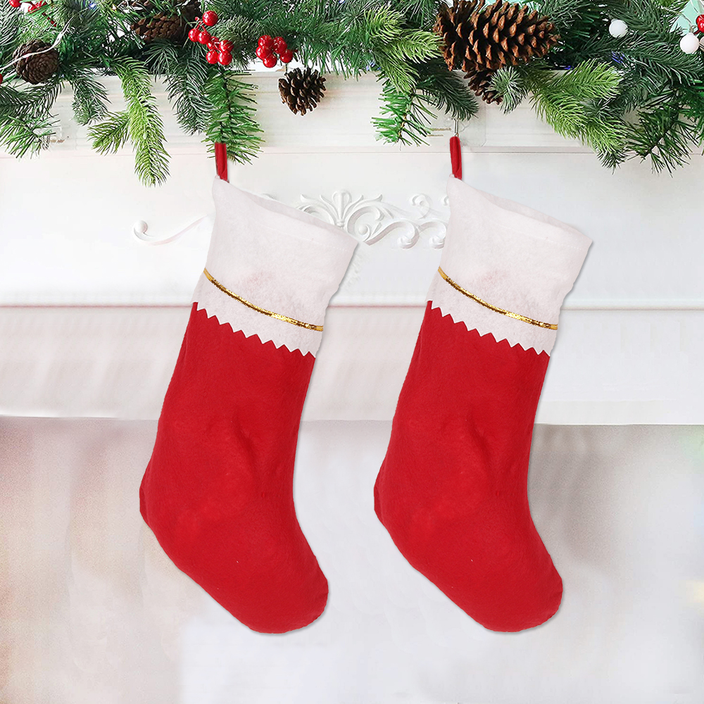 2021 christmas decorations santa gift bag new year eve felt xmas decoration christmas stocking