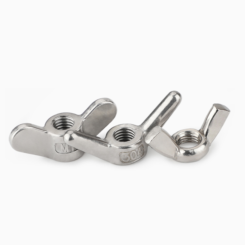 Metal nut High strength grade 4.8 stainless steel 304 316 201 manual tightening butterfly wing nut