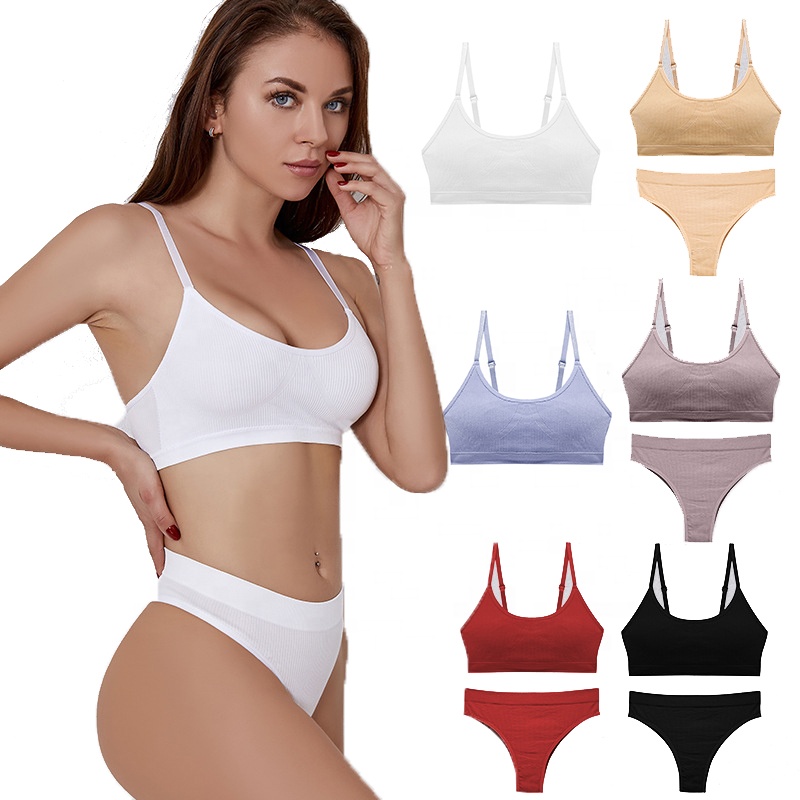 MOTE-ZC322 Wholesale Lingerie Online 2022 Lingerie Set Sexy Plus Size White Underwear Women Solid Lady Sexy Panty and Bra Set