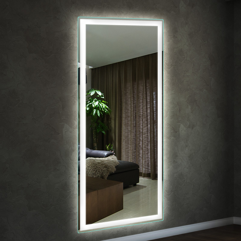 Custom Sizes Smart Mirror Modern Touch Screen Full Length Wall Mirror With LED Lights for Dressing Room/Bathroom/Salon