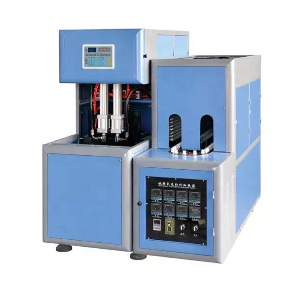 2 cavity semi automatic pet bottle blowing machine