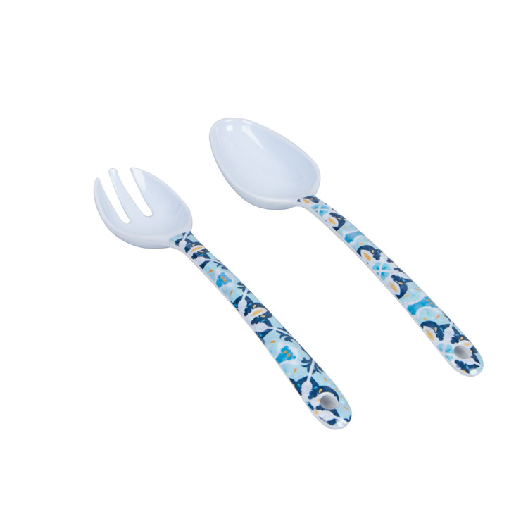 High quality color handle Heavy Duty Blue Chinese Melamine Plastic Baby Spoon