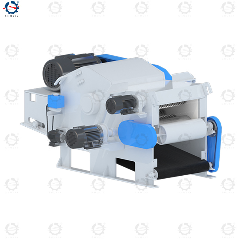 Drum chipper that can cut logs into high-quality wood chips with even thickness