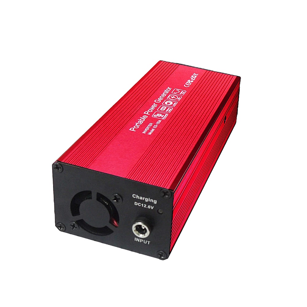 110V 220V portable rechargeable 150W inverter with power bank