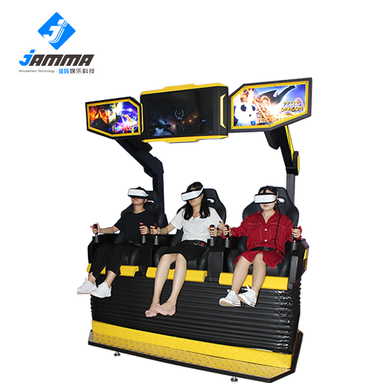 Новые развлечения три места 9D VR кино с интерактивной съемки игры